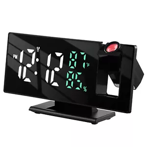 Projektionswecker LED Wecker mit Zeitprojektion Uhrenwecker Datumsanzeige - Bild 1 von 7
