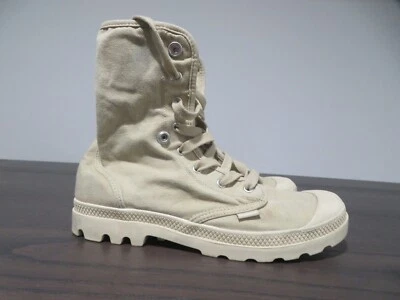 Botas holgadas Palladium para mujer 11 92353-238-M beige con cordones combate altas Foto 1 de 4