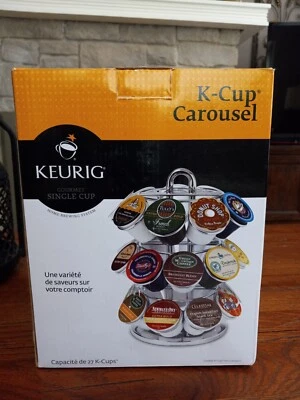 Keurig K-Cup Carrusel Cromo-Sostiene 27 K-Cups Nuevo En Caja Foto 1 de 4