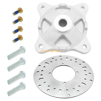 Front Wheel Hub & Studs & Brake Rotor Kit for Polaris Scrambler 500 2010-2012 - Image 1 of 4