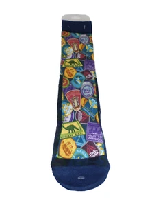 Disney Parks Theme Park Tour Socks Attraction & Rides Graphics Multicolor 10-13 - Picture 1 of 4