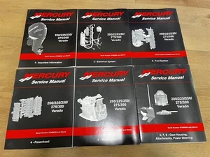 Juego de manuales de servicio Mercury Verado 200/225/250/275/300 HP 2008 - Imagen 1 de 10
