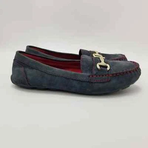 Mocasines sin cordones Cynthia Rowley para mujer Seeker Driving de gamuza de cuero azul marino 9,5 - Imagen 1 de 12