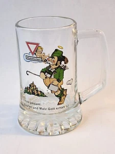 Vintage German Glass Beer Stein Angel German with Wings Yield, Alkoholverbot! - Picture 1 of 3