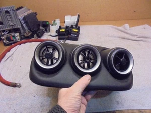 Ferrari F612 612 Scaglietti Central Heater Blower Vents & Surround Black Leather - Picture 1 of 4