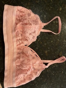 Xhilaration Triangle Bralette Lace Pink Size S , Small - Picture 1 of 4