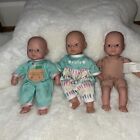 Lot of 3 Vintage 1998 Cititoy Circo Target 8” Baby Doll ~ Blue & Brown Eyes