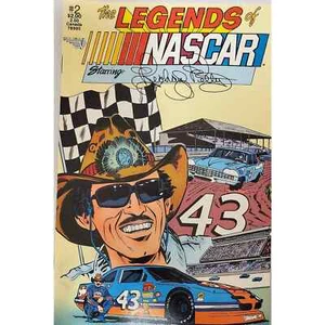 Fumetto Vintage 1990 Leggende di Nascar #2 Richard Petty #43 STP  - Foto 1 di 3