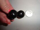 Vintage Black Bakelite 1" Round half ball Buttons