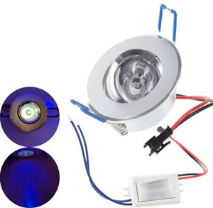 10PCS 3W LED UV 365nm Ceiling Spotlight Recessed Lamp Blacklight 12-24V/85-265V