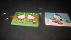 Lot of 2 Hello Kitty keychains keychain Address Book Double Sided