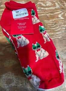 6er Pack tief ausgeschnittene Socken Weihnachten - Bild 1 von 5