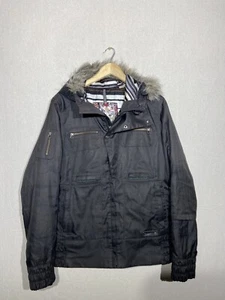 Burton lush dry ride faux fur hooded snowboarding jacket size Large - Picture 1 of 19