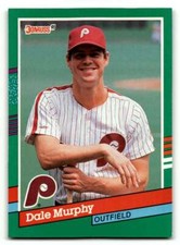 1991 Donruss #484 Dale Murphy    Philadelphia Phillies Baseball Cards N ID:61420