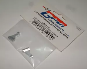 TEAM LOSI MINI-T 2.0 GPM SUPPORTO TELAIO ANTERIORE 2 PZ ALLUMINIO ARGENTO LM016F-S - Foto 1 di 2
