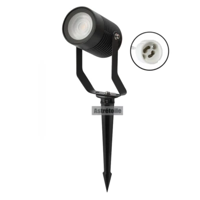 BONJOURLED GU10 Garden Lawn Lamp Landscape Spike Light Housing Waterproof Pathway Spotlight