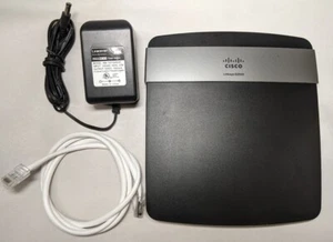 Cisco/Linksys E2500 Dual-Band Wi-Fi Router Bundle w/ Power Cord & Ethernet Cable - Picture 1 of 4