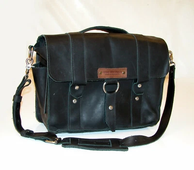 Bolso para Laptop Copper River 17" X-Large Bolinas Voyager en Cuero Negro Envejecido  Foto 1 de 4