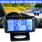 Electronic Clock Inside Outside Temperature Gauge Car Truck Vehicle Accessories