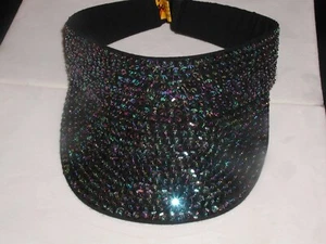 GORRA SOMBRERO VISERA LENTEJUELAS NEGRO IRIDISCENTE COMBINA TODO PERFECTO CON MEZCLILLA GRAN REGALO - Imagen 1 de 1