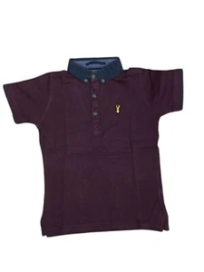 CB44# Next dunkelblaues kurzärmliges Poloshirt mit Kragen und Knöpfen für Jungen 4 Jahre - Bild 1 von 11