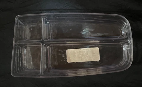 LONGABERGER Basket Divided Plastic Liner Protector Only #43346 8”x4.5”| FREE S&H Cover