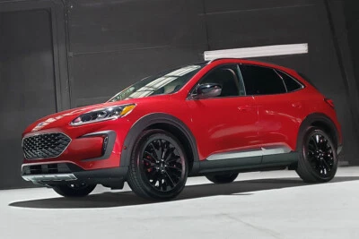 Se adapta a Ford Escape Air Design 20-22 6 piezas molduras de rueda llamaradas negro satinado FO28E05 Foto 1 de 4