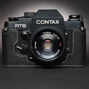 Funda protectora de cuero genuino hecha a mano con media cámara para Contax RTS para Contax RTS II - Imagen 1 de 14