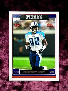 Camiseta deportiva Courtney Roby 2006 Topps RC #181 como nueva Titans novato Indiana Hoosiers Star - Imagen 1 de 2