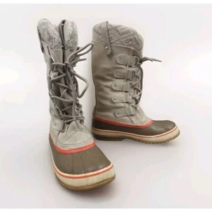 Botas Sorel Para Mujer Talla 8 Joan Of Arctic Invierno Nieve Tostado Naranja Cuero - Imagen 1 de 13