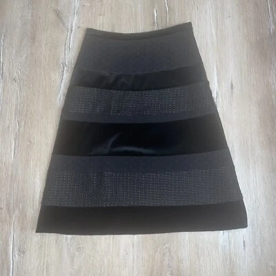 PIAZZA SEMPIONE Women’s 42 Pencil Knee Length Skirt Black Made in Italy Goth Y2K - Image 1 of 4