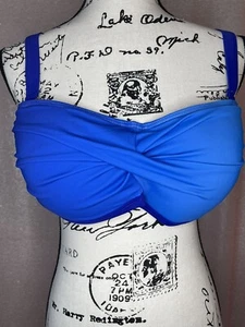 Swimsuits For All swim Blue Ombre Bandeau Multi-way Bikini Top 14 Wireless New - Picture 1 of 9
