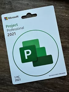 Microsoft Project 2021 Professional - Full Version License - Sealed Retail Card - Picture 1 of 2