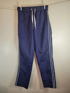 Dover Saddlery Womens Navy Blue Pull On Wind Pants Side Stripe XS or S No Tag - Picture 1 of 13