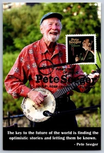 #5708 Pete Seeger FDC Maxi Card - Picture 1 of 2