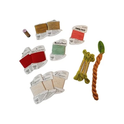 Rainbow Gallery Assortment Lot of 14 Needlepoint/Embroidery Thread Silk Cotton - Image 1 of 4