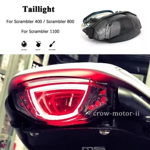 LED Rear Tail Light Brake Flashing Turn Signal Lamp For Ducati Scrambler 400 800 - Picture 1 of 9
