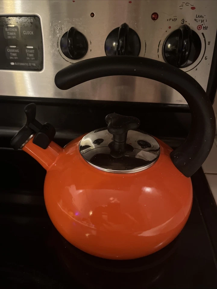 Rachel Ray оранжевый эмали свисток чайник чайник - Изображение 1 из 4