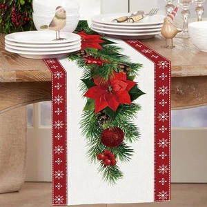Corredor de Mesa de Comedor Navidad Decoración Feliz Navidad Para Hogar'' Fiesta X1Q2 - Imagen 1 de 18