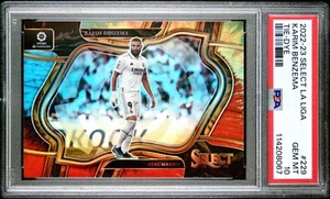 2022-23 Panini Select La Liga Karim Benzema Tie-Dye Field Level #ed 31/35 PSA 10 - Picture 1 of 1