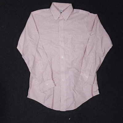 Camisa Brooks Brothers OCBD Oxford con botones para hombre 15,5-34 delgada rosa a rayas Foto 1 de 4