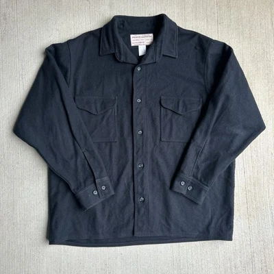 Vintage Filson Style 90 Shirt Jac Made In USA Black Rare - Image 1 of 4