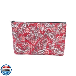 GUSTARIA Empty Mahjong Bag,Thickened Red Printed American Mahjong Tiles Bag ( - Picture 1 of 5