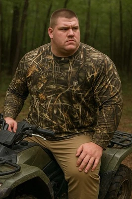 Game Winner Mens Camo Hunting Shirt 2XL Long Sleeve Advantage Max-4 HD Polyester - Image 1 of 4