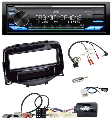 JVC Bluetooth DAB USB Lenkrad Autoradio für Toyota Aygo 2014-2021 - Bild 1 von 4