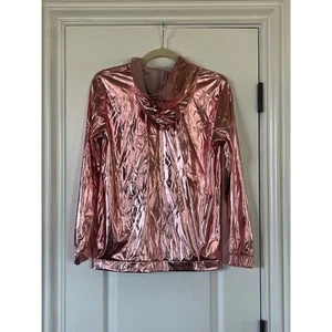 BNWT Jacket Hoodie Girls Metallic Rose Windbreaker More Than Magic XL (14/16)  - Picture 1 of 6