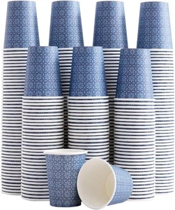 300 Pack Paper Cups 8 oz, Disposable Hot/Cold Beverage Drinking 8 Navy - Picture 1 of 7
