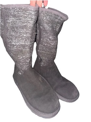 Mujer UGG Australia Camaya Lana Bota 1006711 Gris Carbón Gamuza Lentejuelas Talla 7 Foto 1 de 4