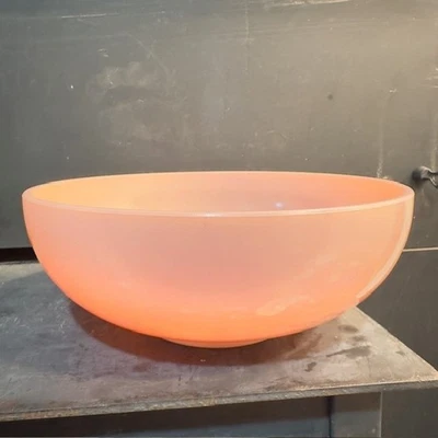 Vintage Large Heavy Pink Mixing Serving Bowl Serving Dish Retro Kitchenware 10" - Image 1 of 4