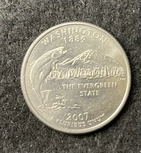 2007 D Washington quarter circulated Free Shipping - Picture 1 of 2